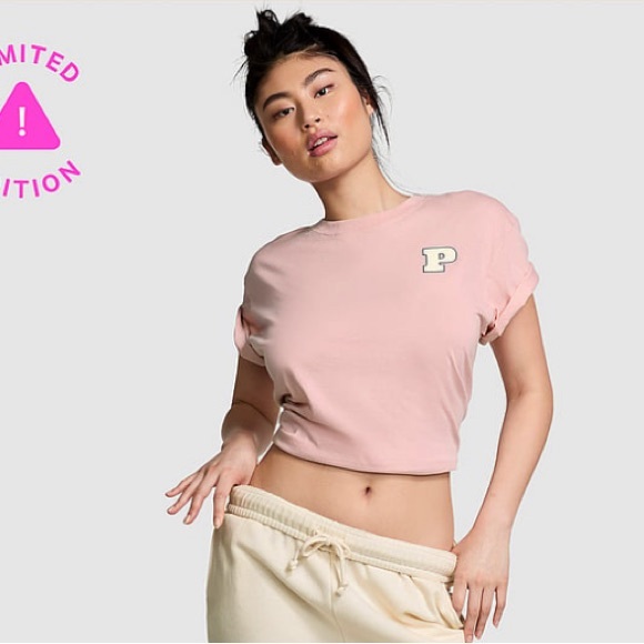 🔥🔥VS Pink Friday Ltd Edition short sleeve campus tee sz XXL NWT - Picture 3 of 7